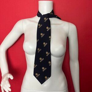 Mohan industries / Gear patterned dress  tie 🩶💛​​​​​
